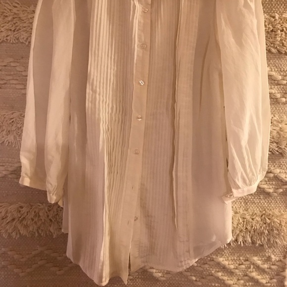 Victoria Secret Moda International White Blouse - Picture 2 of 5